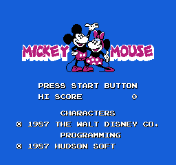 Imagem em destaque de Mickey 1.2 by Macbee (Macbee's NES ROM Hacks)