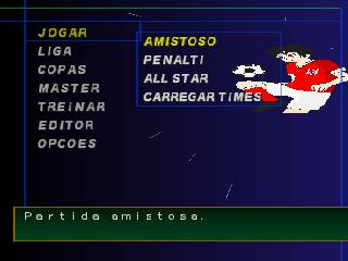 Jogando WINNING ELEVEN 2002 do PS1