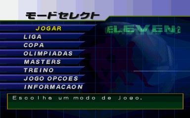 Jogando WINNING ELEVEN 2002 do PS1