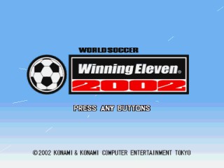 Jogando WINNING ELEVEN 2002 do PS1