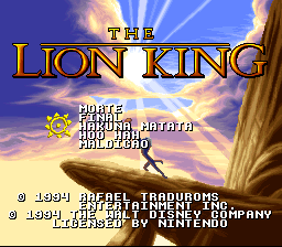 Imagem em destaque de The Lion King (Tradu-Roms)